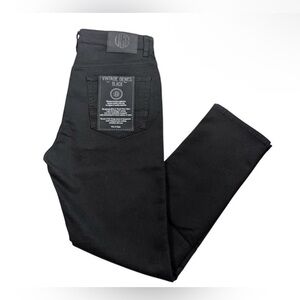 VGB Vintage Genes Black Slim Fit Black French Terry Denim Jeans Mens 32x32 NWT